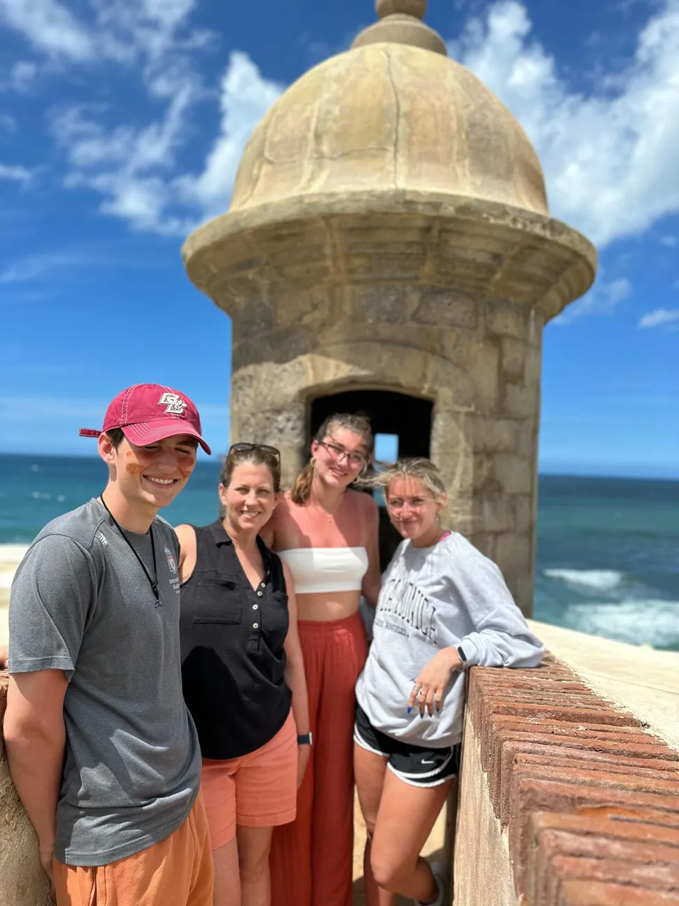 Pastel Spanish colonial buildings and cobblestone streets on an Old San Juan walking tour
